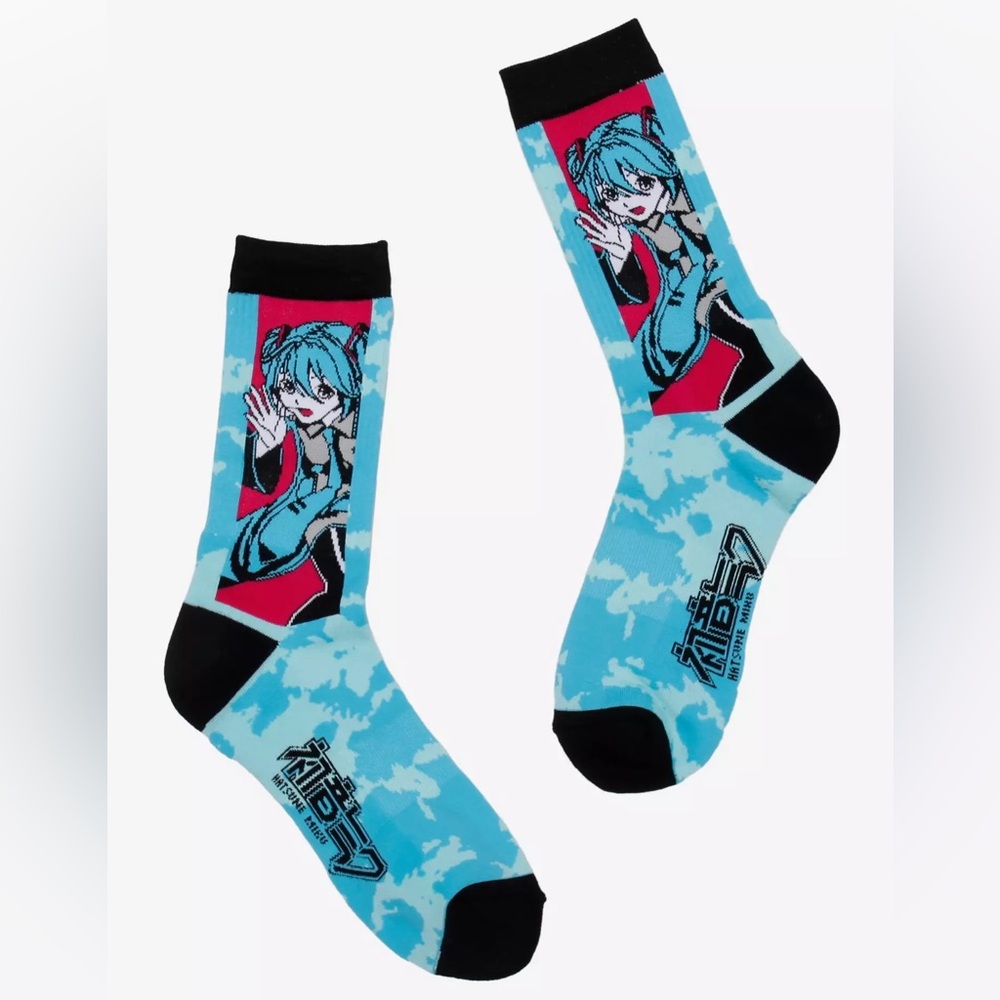 Hatsune Miku Tie-Dye Crew Socks